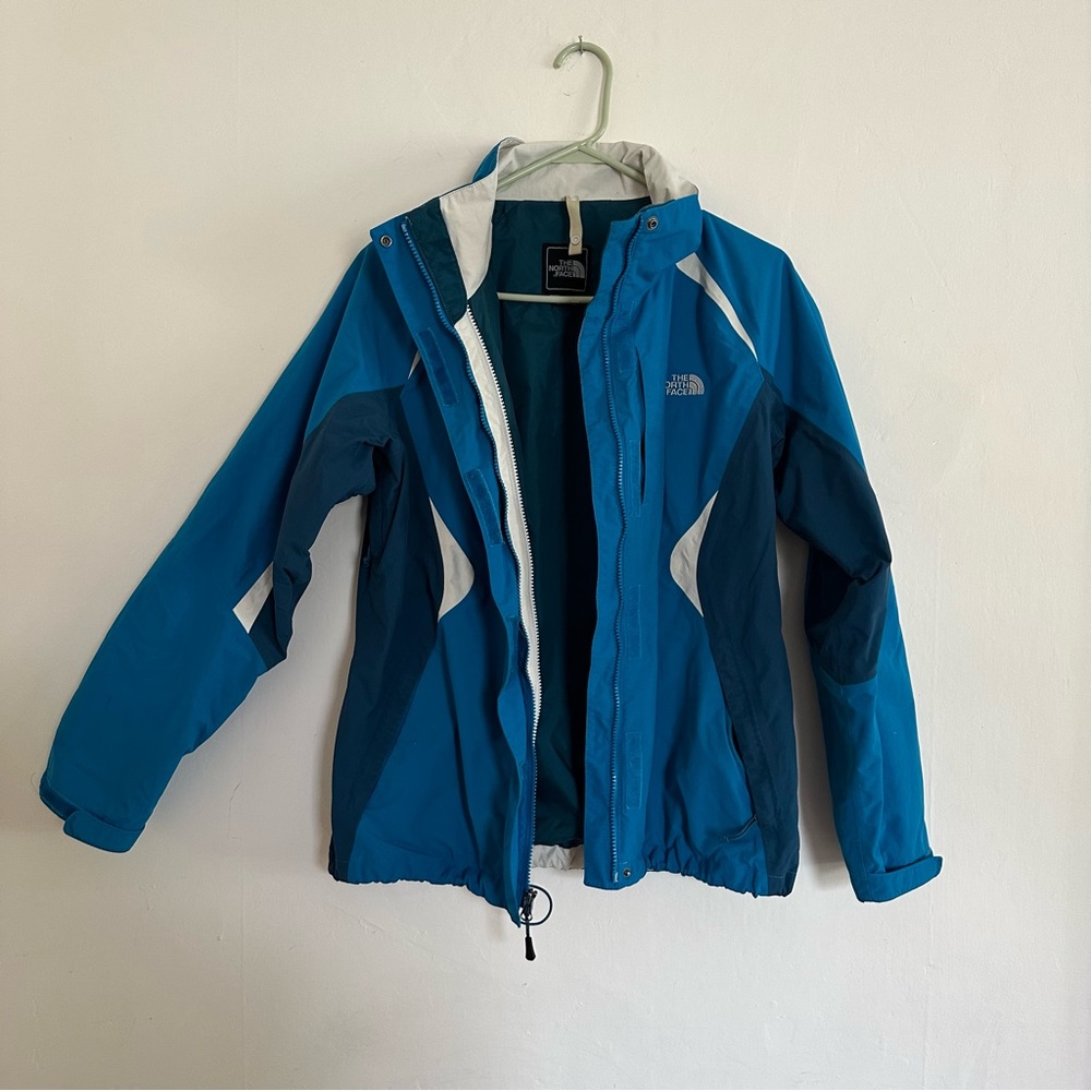 The North Face Hyvent Women’s Jacket Medium Turquoise Blue Water Resistant Rain